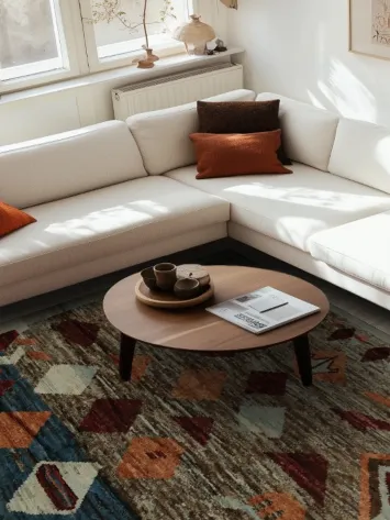 Artisan Moroccan Area Rug 8x10 to Enhance Bohemian Space Design