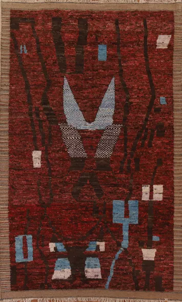 Handmade Moroccan Wool Area Rug 7x10