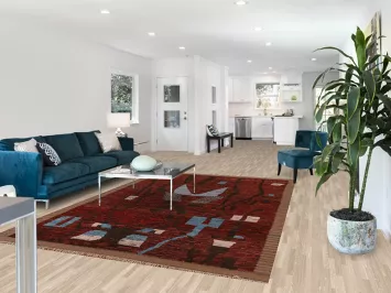 Handmade Moroccan Wool Area Rug 7x10