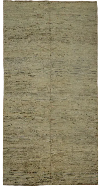 Natural Toned Modern Gabbeh Area Rug 7x10
