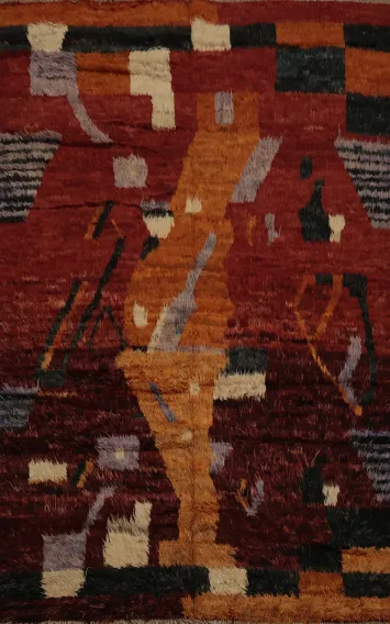 Moroccan Berber Area Rug 7x10 with Bold Color Combinations and Style