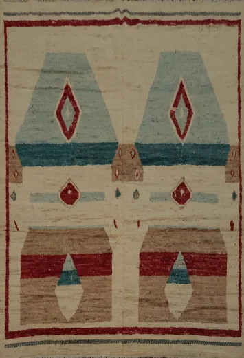 Richly Textured Moroccan Area Rug 8x10 with Contemporary Design