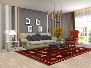 Geometric Moroccan Oriental Area Rug 7x10