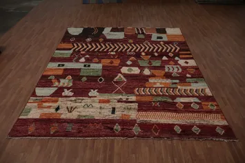 Colorful Geometric Tribal Moroccan Area Rug 10x12