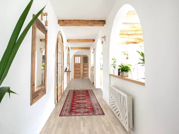 Hand-Knotted Wool Kazak Runner Rug 3x10