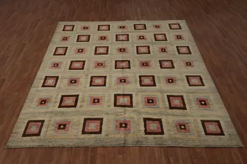 Timeless Gabbeh Kashkoli Area Rug 8x10 for a Bold and Modern Look