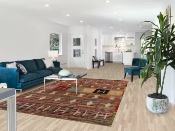 Geometric Moroccan Wool Area Rug 7x10