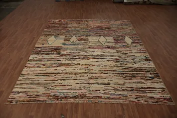 Exquisite Moroccan Area Rug 9x12 Geometric Patterns and Rich Colors
