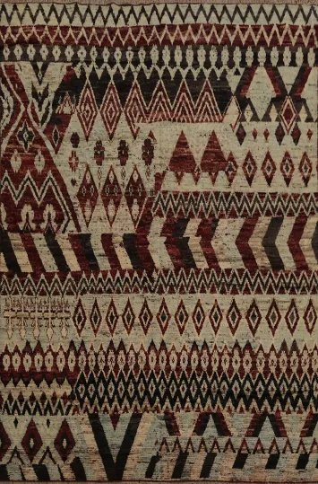 Bold Geometric Moroccan Area Rug 9x12 Adds Exotic Flair to Your Decor
