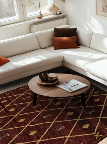 Intricate Diamond Moroccan Area Rug 7x10 Transform Your Living Space