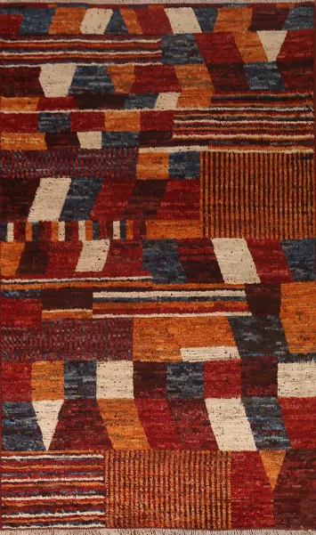 Geometric Moroccan Wool Area Rug 7x10