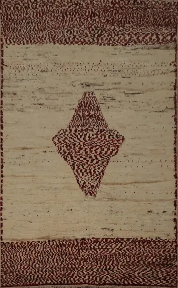 Handmade Moroccan Oriental Area Rug 7x10