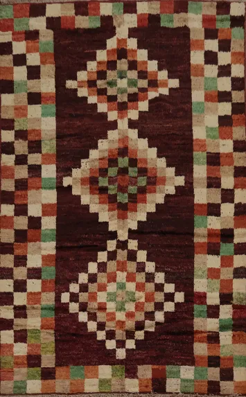 Checkered Moroccan Oriental Area Rug 7x10