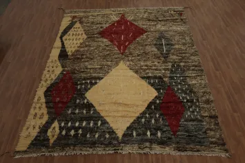 Geometric Bohemian Diamond Moroccan Berber Large Area Rug 10x14