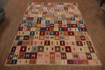 Artistic Geometric Moroccan Large Rug 12x17 Adds Colorful Charm to Any Room