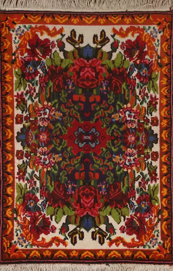 Floral Bakhtiari Persian Area Rug 3x5