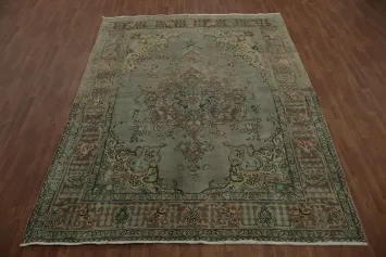 Elegant Tabriz Persian Area Rug 8x11 with Intricate Floral Patterns