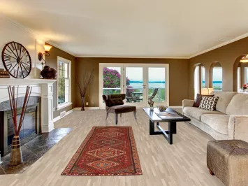 Geometric Bakhtiari Persian Runner Rug 3x10