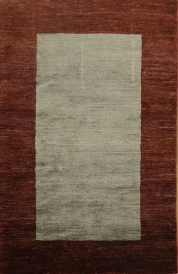 Bordered Gabbeh Kashkoli Oriental Rug 3x5