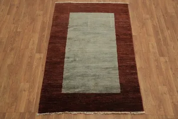 Bordered Gabbeh Kashkoli Oriental Rug 3x5