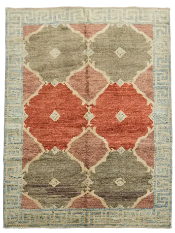 Handmade Gabbeh Kashkoli Area Rug 5x6