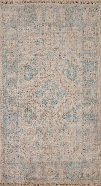 100% Vegetable Dye Oushak Turkish Rug 2x3