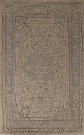 Vintage Distressed Tabriz Persian Area Rug 8x11