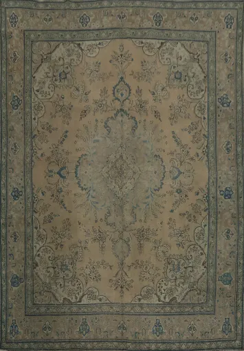 Graceful Tabriz Persian Area Rug 10x12 Perfect for Living or Dining Room