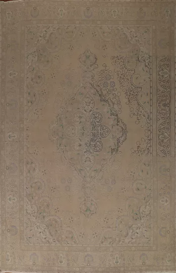 Distressed Tabriz Persian Area Rug 10x13
