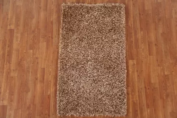 Plush Shaggy Oriental Area Rug 3x5