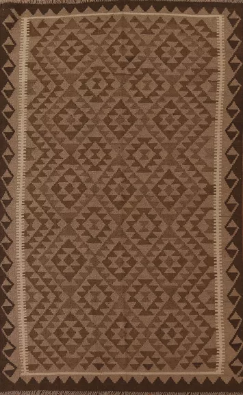 Hand-Woven Kilim Oriental Area Rug 5x8