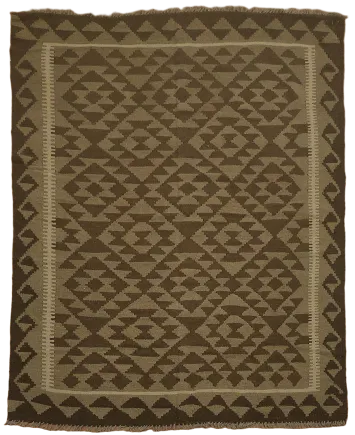Warm Toned Rug with Tribal Geometric Designs for Any Room 5x6