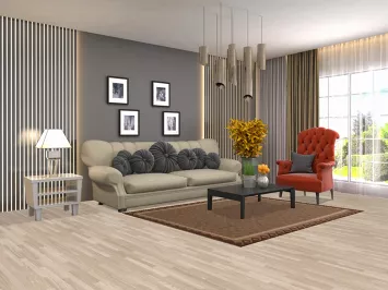 Brown Wool Kilim Oriental Area Rug 5x6