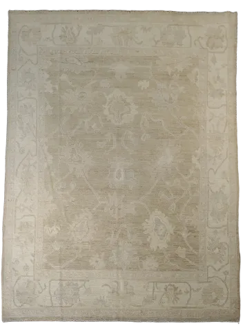 Wool Oushak Vegetable Dye Area Rug 8x10
