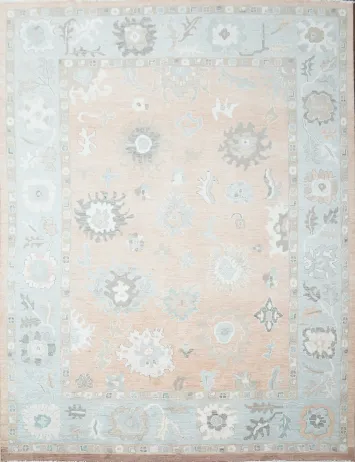 Vegetable Dye Oushak Oriental Area Rug 9x12