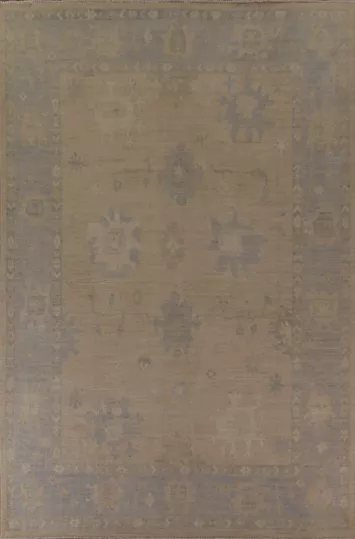 Vegetable Dye Oushak Oriental Area Rug 9x12
