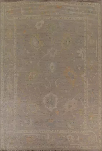 Wool Oushak Vegetable Dye Area Rug 9x12