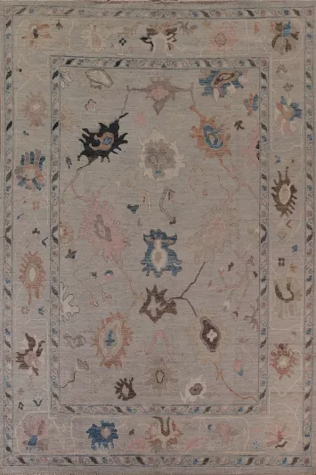 Vegetable Dye Oushak Oriental Area Rug 9x12