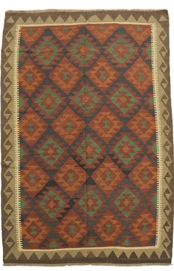 Geometric Kilim Oriental Area Rug 5x8