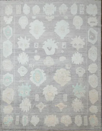 Vegetable Dye Oushak Oriental Area Rug 9x12