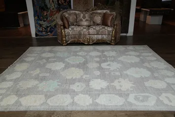 Vegetable Dye Oushak Oriental Area Rug 9x12