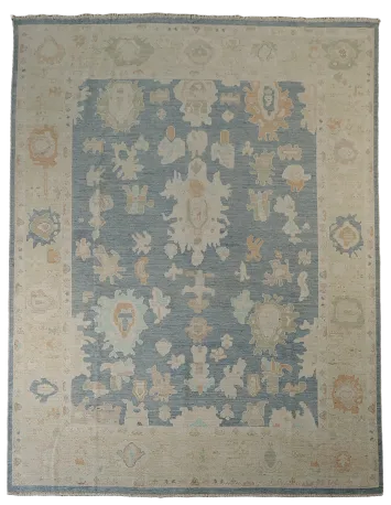 Oushak Vegetable Dye Area Rug 8x10