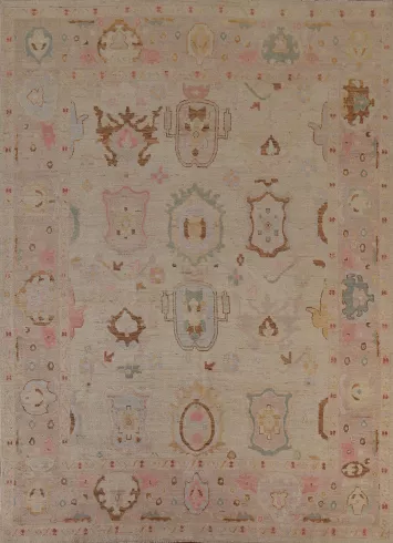 Vegetable Dye Oushak Oriental Area Rug 8x10