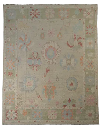 Vegetable Dye Oushak Oriental Area Rug 8x10
