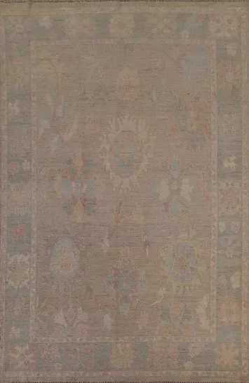 Handmade Oushak Vegetable Dye Area Rug 6x9