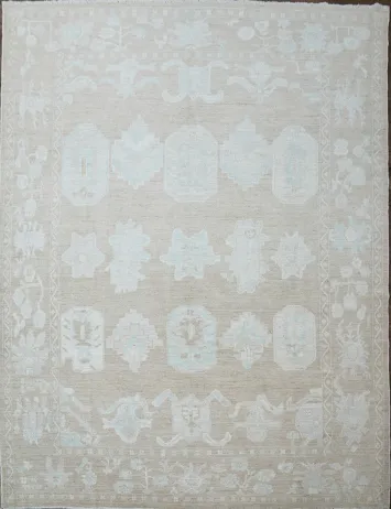 Vegetable Dye Oushak Oriental Area Rug 9x12