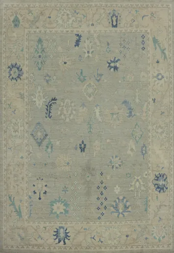 Vegetable Dye Oushak Oriental Area Rug 8x10