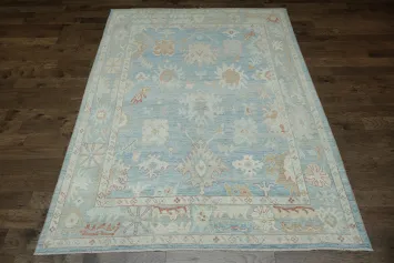 Vegetable Dye Oushak Oriental Area Rug 8x11