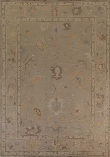 Oushak Vegetable Dye Area Rug 8x10