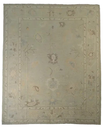 Oushak Vegetable Dye Area Rug 8x10